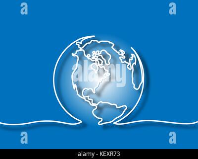 Globe of the Earth Stock Vector