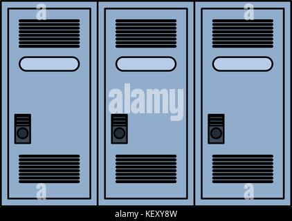 lockers row icon image  Stock Vector