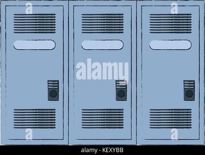 lockers row icon image  Stock Vector
