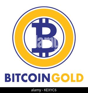 Bitcoin gold sign icon for internet money Stock Vector