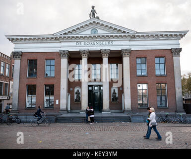 people near korenbeurs in the old dutch town of groningen in the netherlands Stock Photo