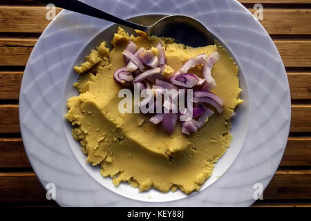 Traditional Greek Fava-Yellow Split Pea Dip Stock Photo