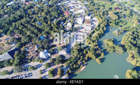 Aerial view of Herman Park near Medical center in downtown Houston, Texas Stock Photo