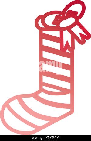 christmas sock icon  Stock Vector