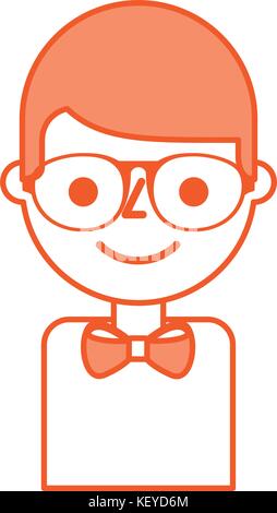 business young man character with glasses Stock Vector