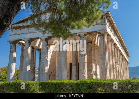 Ancient temple of Hephaestus in Athens, Greece Stock Photo