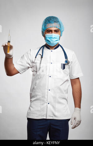 Male doctor posing at studio Stock Photo