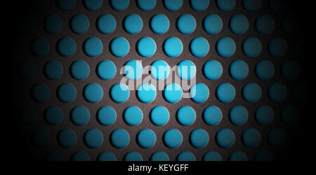 Perforated BlueTexture ( Abstract Background) Stock Photo