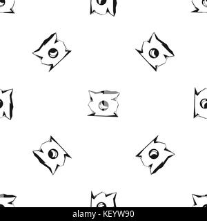 Crumpled bag of chips pattern seamless black Stock Vector