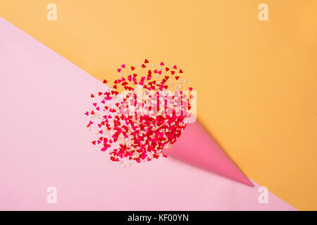 Birthday concept. Top View various sweet candies. Stock Photo