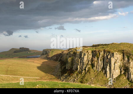 Hadrian's Wall, Northumberland, England, UK Stock Photo