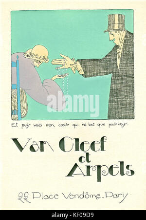 Van Cleef & Arpels vintage advert Stock Photo - Alamy