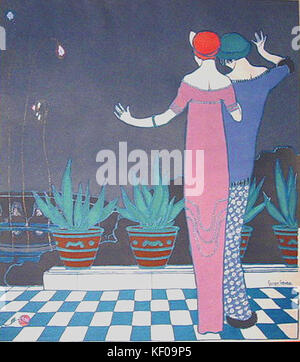 Georges Lepape vintage illustration Stock Photo