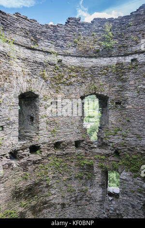 The interior of Dolbadarn Castle, a 13th century castle inLlanberis, North Wales Wales Stock Photo
