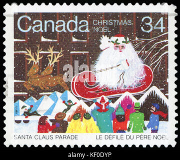 Postage Stamp -Christmas (Canada) Stock Photo