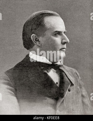William McKinley, 1843 – 1901.  25th President of the United States of America.  From Hutchinson's History of the Nations, published 1915. Stock Photo
