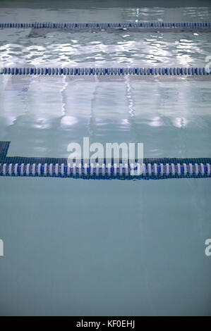 Swimming Lanes. Large Empty Swimming Pool Lanes Closeup Stock Photo - Alamy
