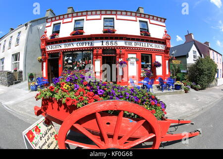 Knightstown, Valentia Island, Ring of Kerry, Ireland. The Dwelling house, Knightstown Coffee Stock Photo