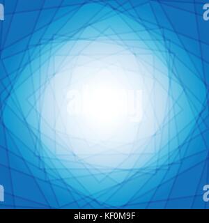 Multi layer of transparent blue square for abstract graphic design background concept Stock Vector