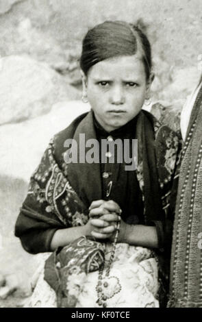 Jacinta marto fatima portugal 1917 Stock Photo