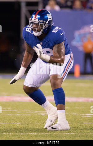 New York Giants' Jason Pierre-Paul (90) on the sidelines during an NFL game  against the Los Angeles Rams in East Rutherford, N.J. on Sunday, Nov. 5,  2017. (AP Photo/Rich Schultz Stock Photo 