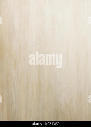 Subtle near white pickled warm tan wood board surface shows subtle grain fade to white Stock Photo