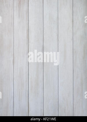 Subtle near white pickled cool grey wood board surface shows subtle grain Stock Photo