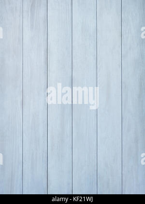 Subtle near white pickled blue grey wood board surface shows subtle grain Stock Photo