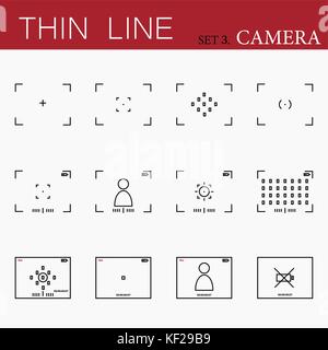 Camera viewfinders set Stock Vector