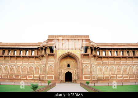 Jahangiri Mahal at Agra Fort, Agra. Jahangiri Mahal was built by Mughal emperor Akbar during 1565-73. Stock Photo