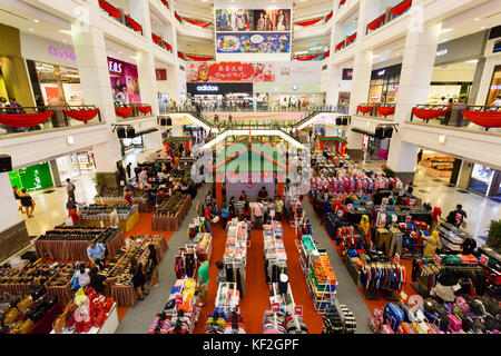Interior of Berjaya Times Square shopping mall in Bukit Bintang, Kuala Lumpur, Malaysia. Stock Photo