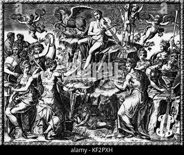 MUSES AND APOLLO DANCE Stock Photo - Alamy