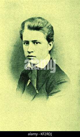 Hugo Wolf aged 14 Austrian composer  13 March 1860-22 February 1903 Stock Photo