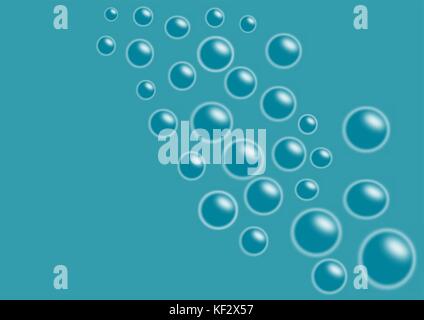 bubbles with a plain coloured background Stock Vector