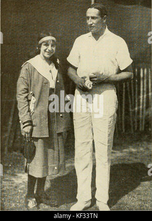 Suzanne lenglen, count salm, in 1914 Stock Photo