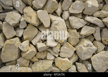 White pebbles stone texture and background Stock Photo
