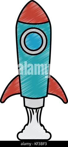rocket launcher isolated icon vector illustration design Stock Vector