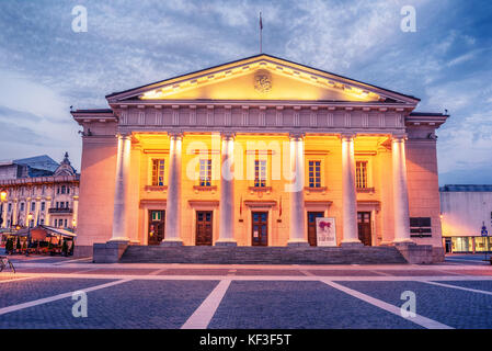 Vilnius, Lithuania: the Town Hall, Lithuanian Vilniaus rotuse, in the square of the same name Stock Photo