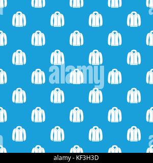 Sweatshirt pattern seamless blue Stock Vector