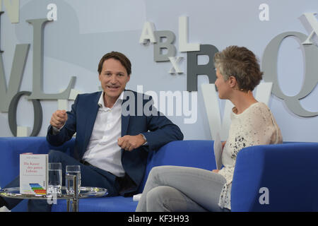 Frankfurt, Germany. 14th Oct, 2017. Rolf Dobelli, swiss writer, Frankfurt Bookfair / Buchmesse Frankfurt 2017 Stock Photo