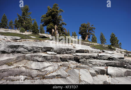 glacial mountainside near Olmsted Point Stock Photo