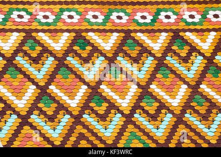 Detail tiled roof Matyas Church Castle District Upper Buda Budapest Hungary Stock Photo