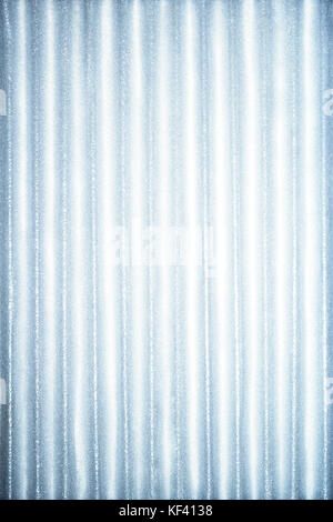 Blue corrugated metallic texture industrial abstract pattern background with ridges Stock Photo