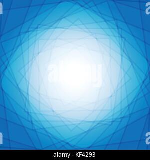 Multi layer of transparent blue square for abstract graphic design background concept Stock Vector