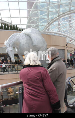 Trinity Leeds is a shopping and leisure centre in Leeds, UK. Located in the centre of Leeds. It opened on 21 March 2013, with over 130,000 recorded vi Stock Photo