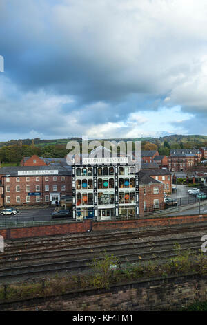 Looking Beyond Macclesfield Towards the Hills with Arighi Bianchi in the Foreground Stock Photo