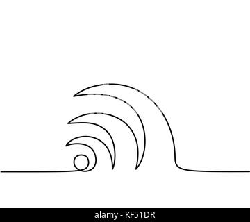 Laptop wifi connection linear icon. Thin line illustration. Notebook with wi  fi signal contour symbol. Vector isolated outline drawing 4458729 Vector  Art at Vecteezy