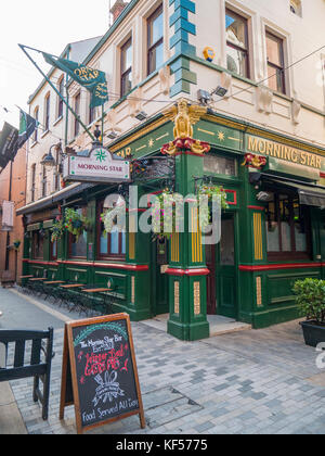 The Morning Star, Pottingers Entry, Belfast. A popular pub dating from Victorian times Stock Photo
