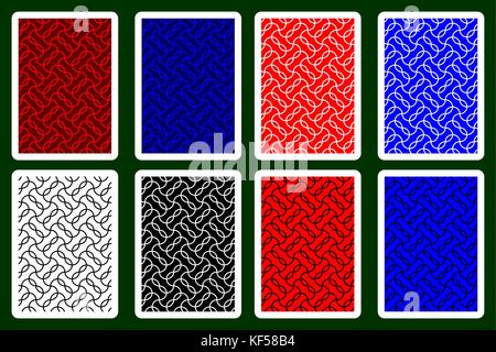 Playing Card Back Designs, vector set Stock Vector Image & Art - Alamy