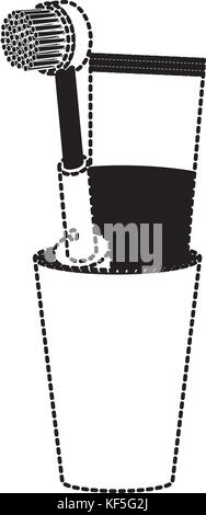 tube of toothpaste in black dotted silhouette Stock Vector Image & Art ...